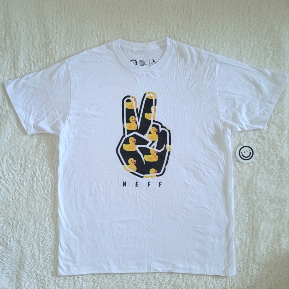 NEFF Rubber Duckie🦆 Peace Out✌️ Graphic Tee👕 - NWT